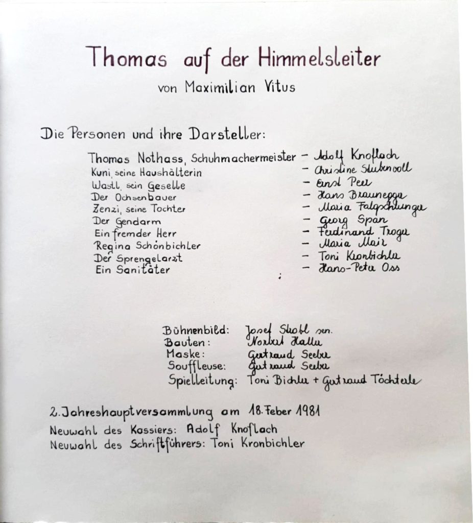 Thomas auf der Himmelsleiter