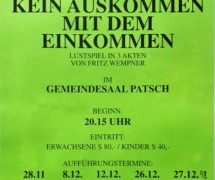 kein auskommen mit dem einkommen
